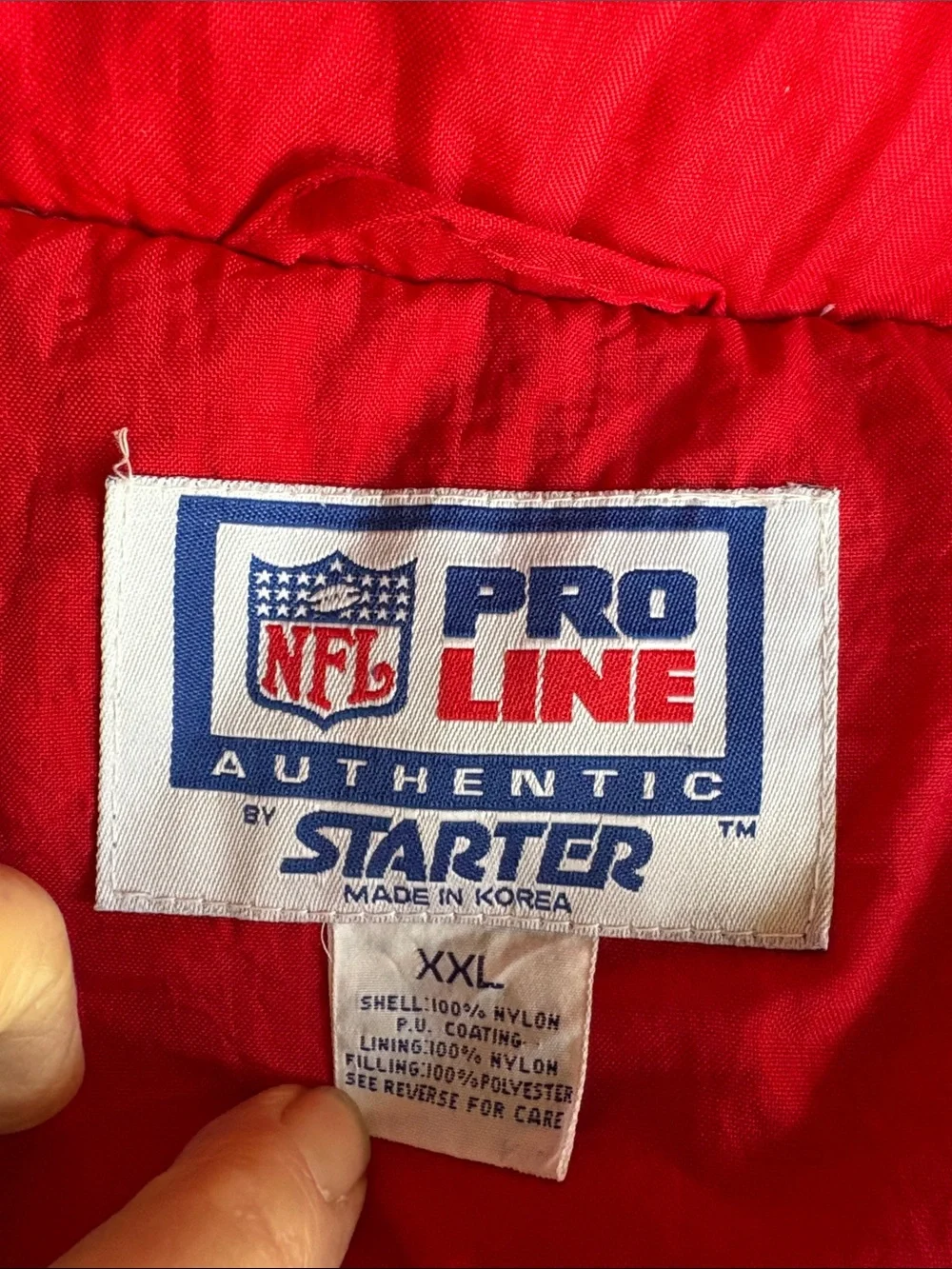 NFL San Francisco 49ers Red and White Mens Puffer Jacket - Picture 8 of 11